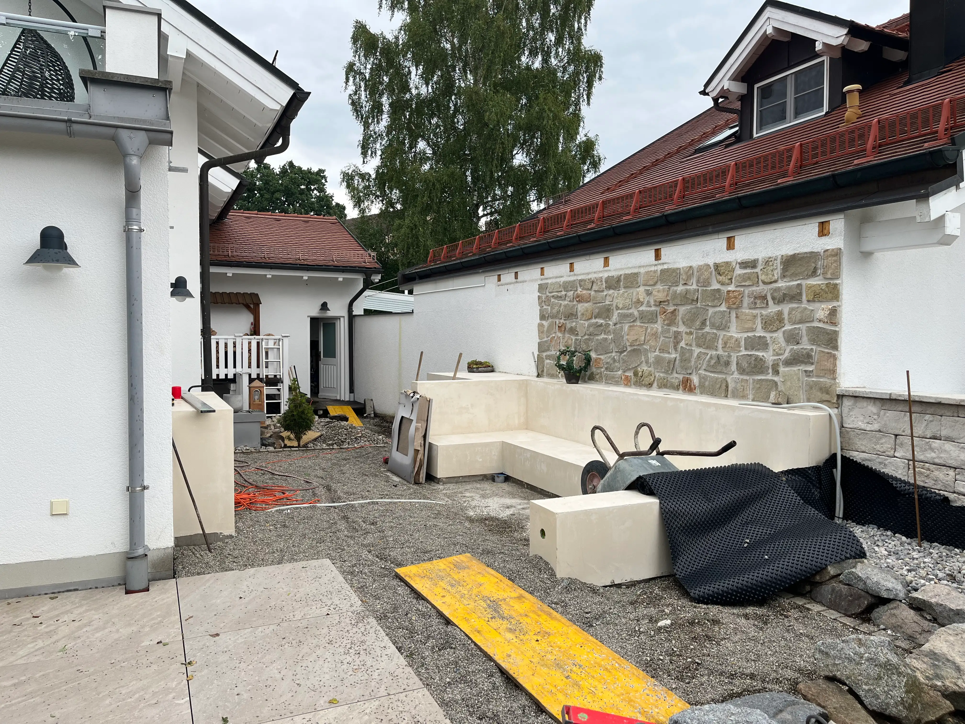 Pergola mit Lounge, Berg